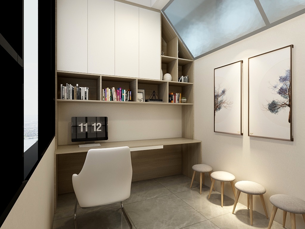 沐禾艺术设计-武城书房卫生间-装修设计方案