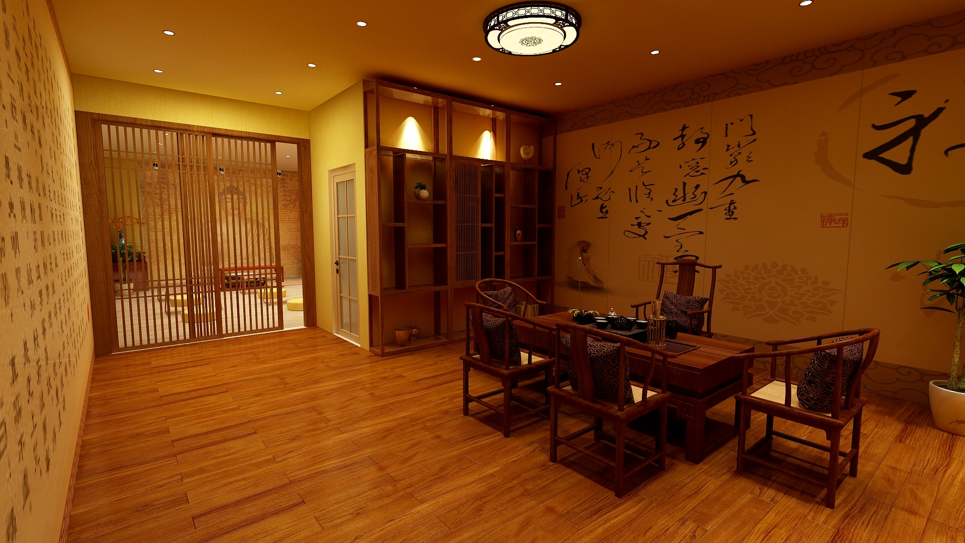 梦里花落半秋-经二路店面-装修设计方案