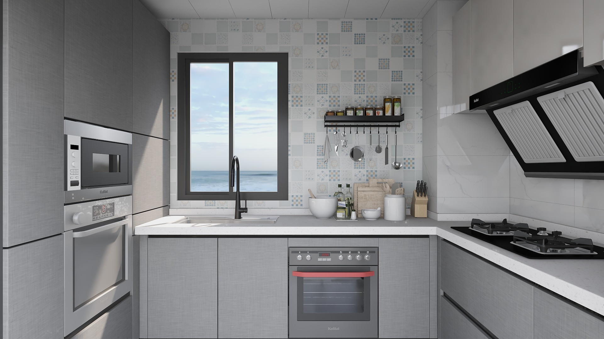 库灵图KK-现代都市 时尚青年 整体厨房-装修设计方案