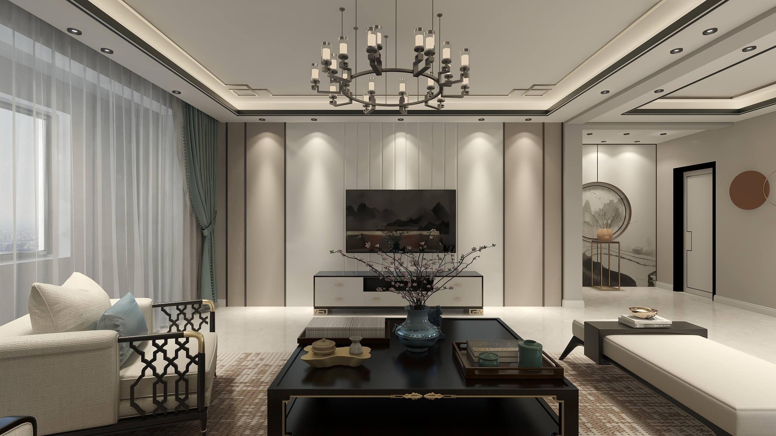 謹澜國際DESIGN-180平新中式-装修设计方案