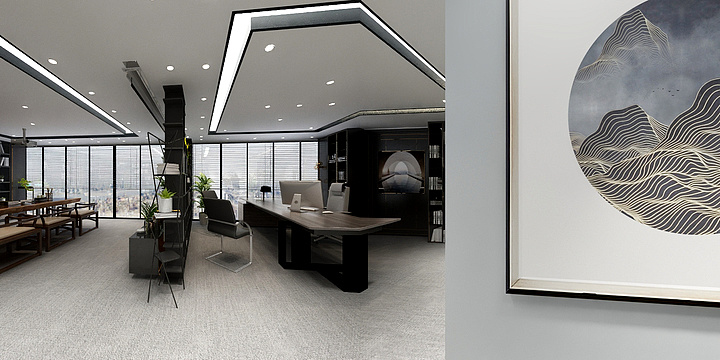 叶子-总经理办公室（郭铧壕）-装修设计方案