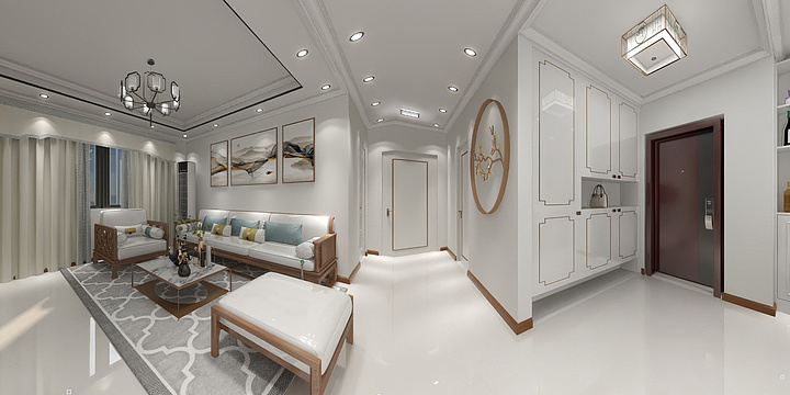 冷风RxUQ-玉泉花园29-201_客厅衣帽间-装修设计方案