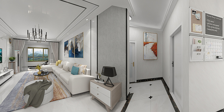 三众集团-众小哥-113㎡小高层VR样板间-装修设计方案