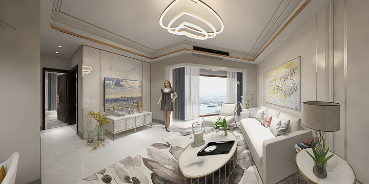 比尔装饰工程公司-维多利亚四期户型95㎡-装修设计方案