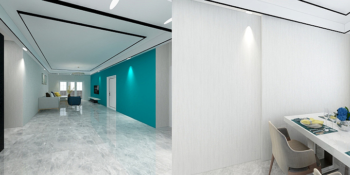 源仔kzle-正商城133.92㎡13#楼E户型3室3厅2卫1厨-装修设计方案