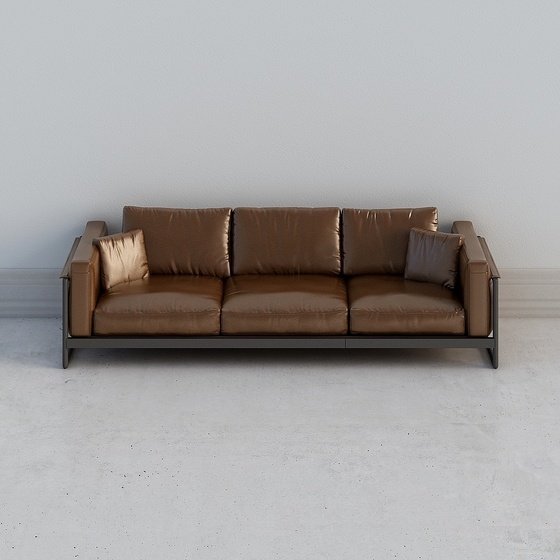 Modern Three-seater Sofas,3-seater Sofas,Seats & Sofas,Earth color