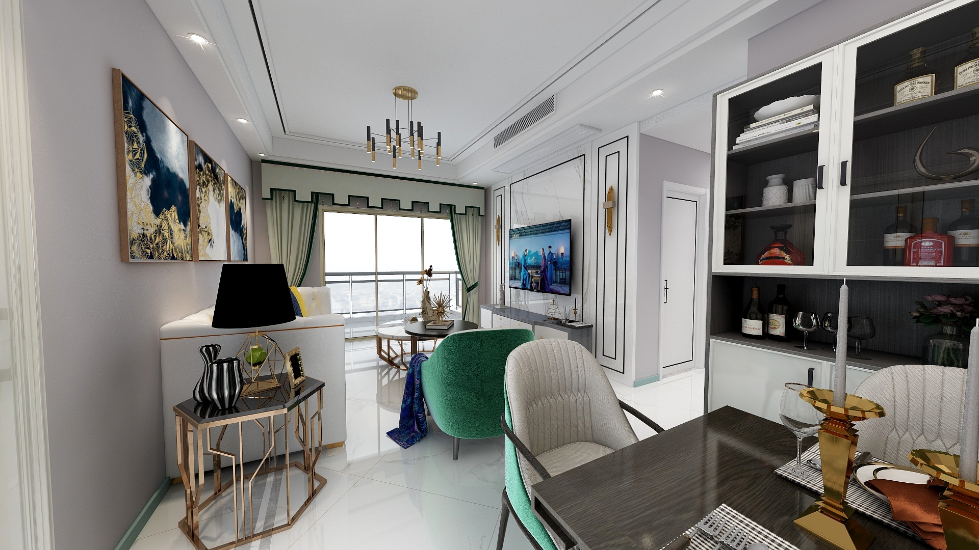 SK设计机构-中交景悦2-32-6轻奢-装修设计方案