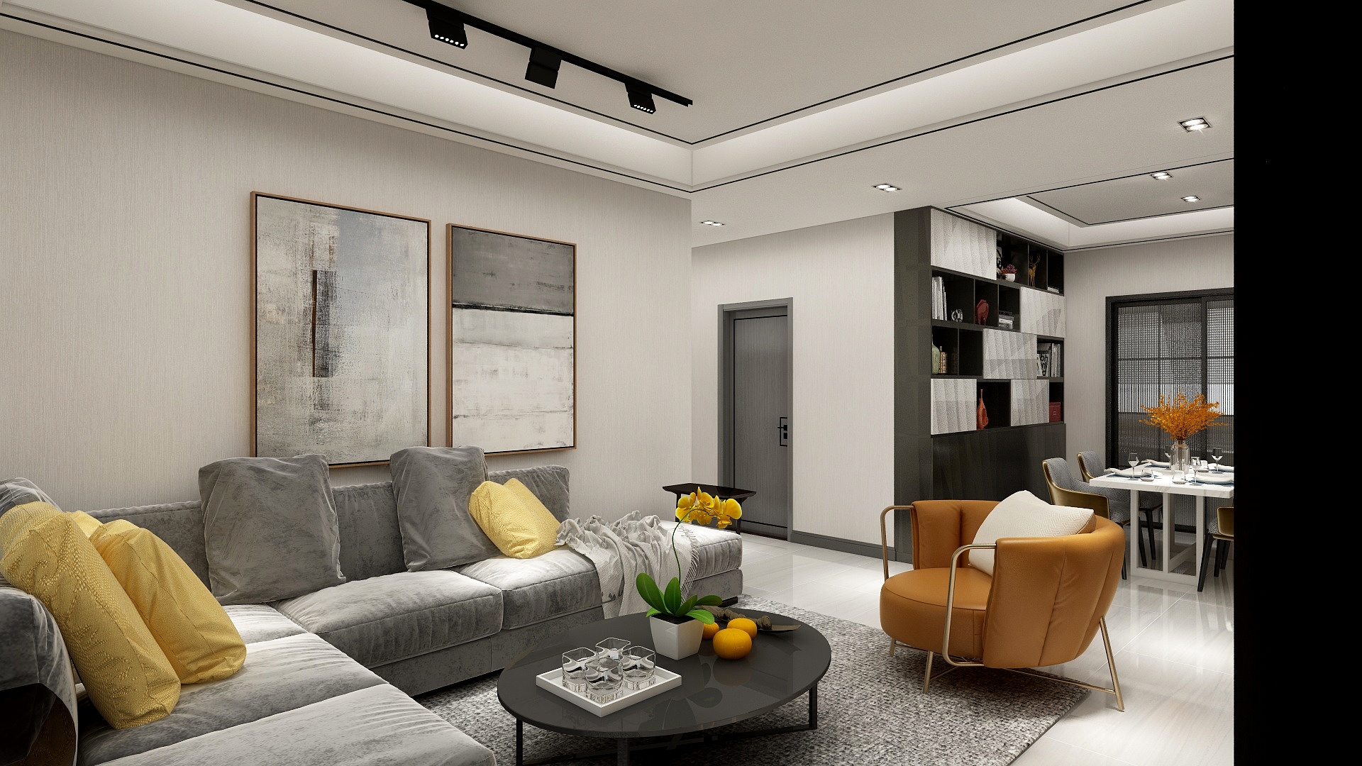 李泽众-108方现代客餐厅-副本-装修设计方案