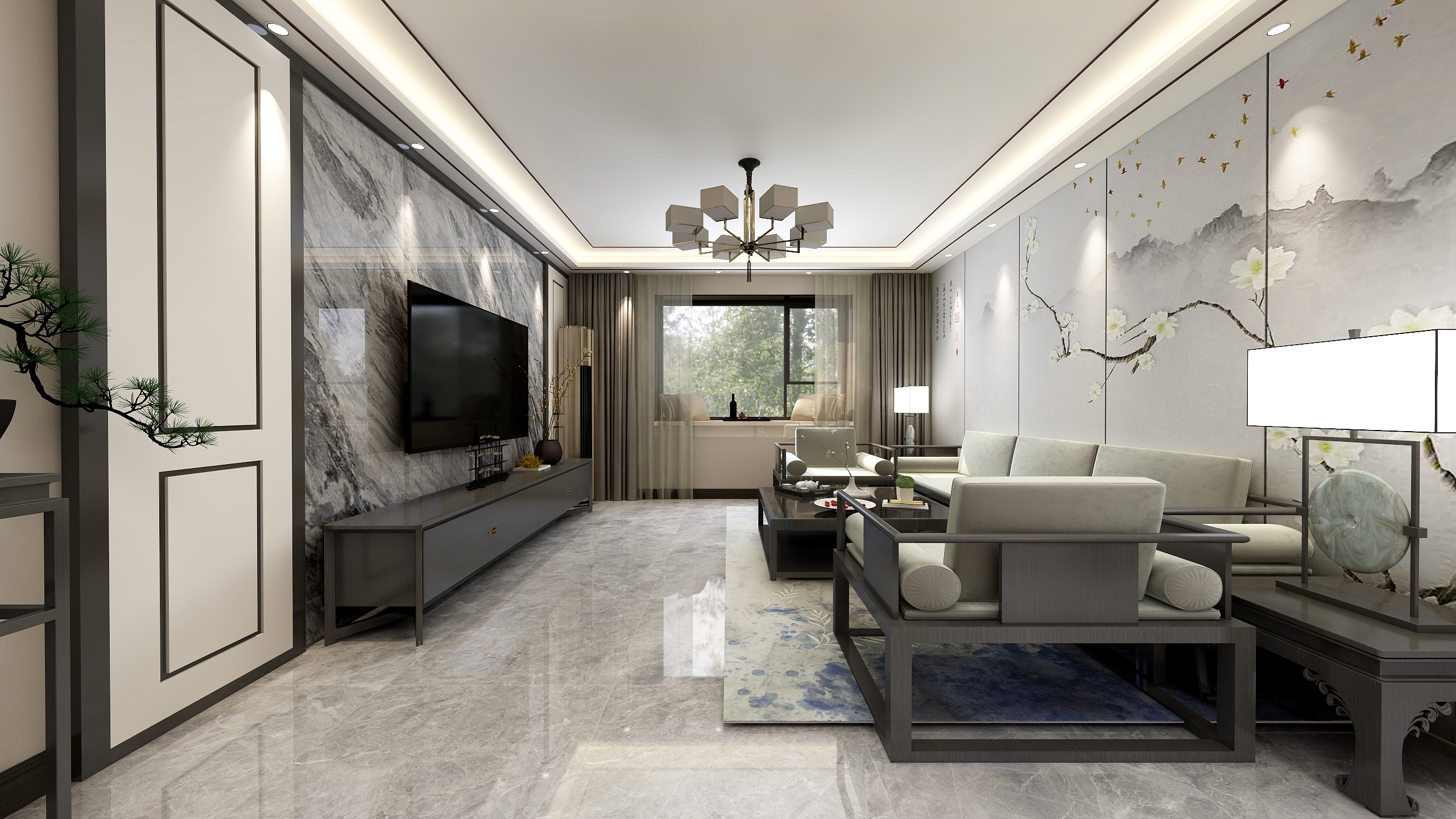 筑上装饰冰峰-新安县湖畔华庭-装修设计方案