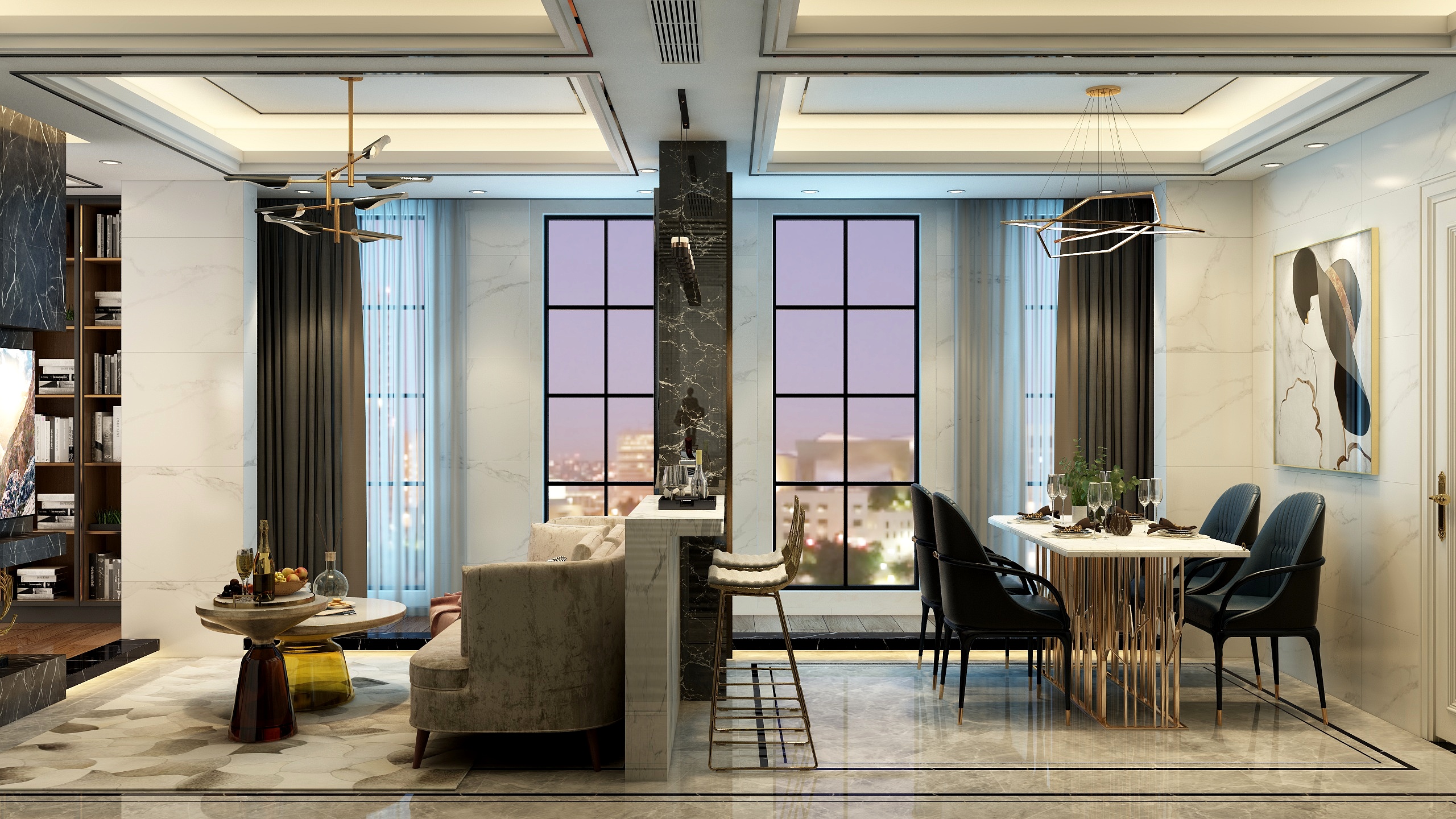 a里格-瑞和园89.50㎡B户型3室2厅1卫-装修设计方案