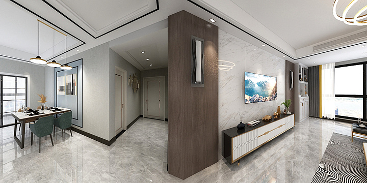 SJgougou-公园世家张总雅居-装修设计方案