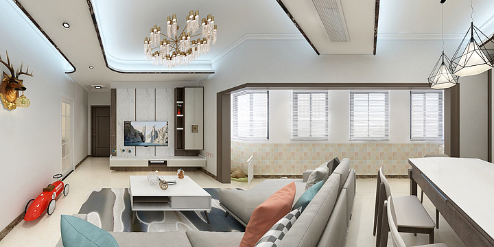 雷小建VsQ-瑞和园89.50㎡B户型3室2厅1卫-作业-装修设计方案