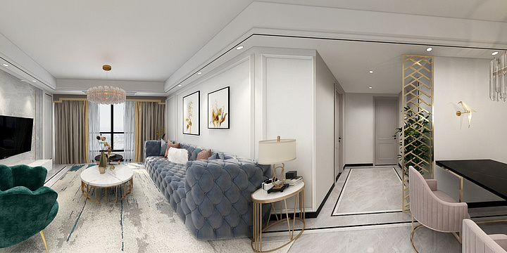 君亦潇-江南国际城 118户型-装修设计方案