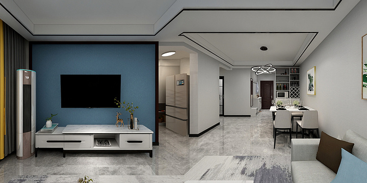 设计师魏霞9686-幸福港湾15#2单203室-装修设计方案