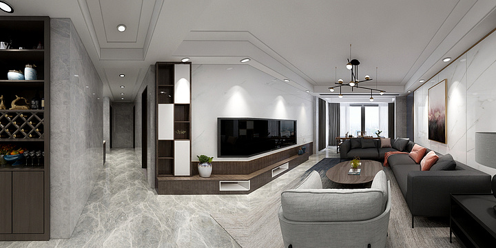 信丰奥普设计-碧水蓝天刘局长-副本-装修设计方案