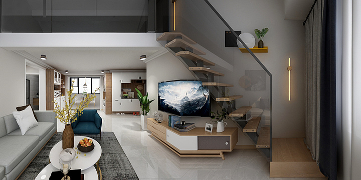 K先生的喵-加州玫瑰园-装修设计方案