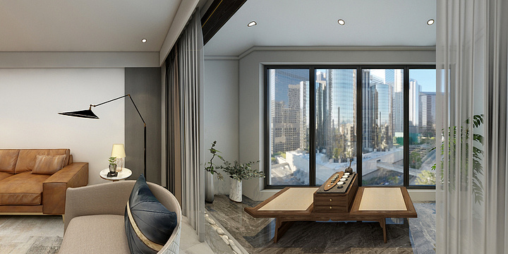 在栖全案设计中心-现代轻奢风全案-装修设计方案