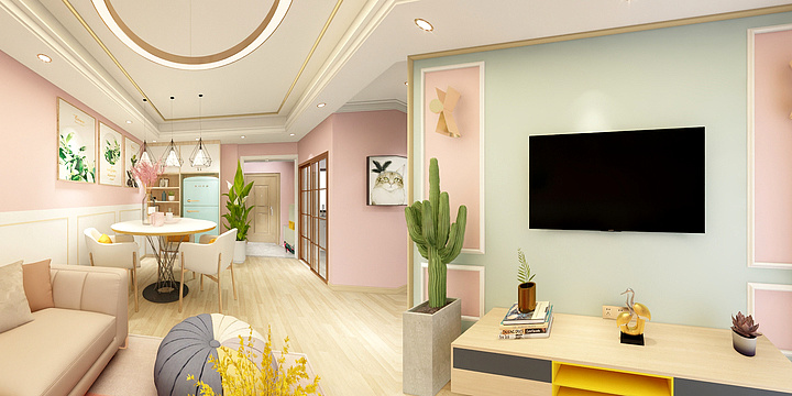 Miss瑞-德信海德公园83.00㎡A2’3室2厅1卫1厨-副本-装修设计方案