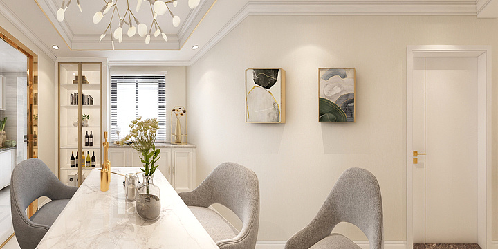 漠北尚涺空间设计-意城精华完善-装修设计方案