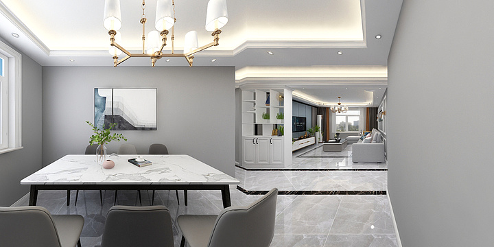 茗然欧派设计-帝王贵族全屋定制-客餐厅-副本-装修设计方案
