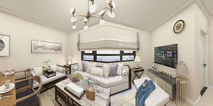 青岛红蓝格设计-牟家F-装修设计方案