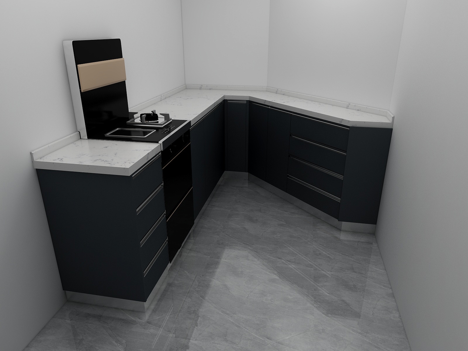 欧尚美高定设计中心-KIM客户厨柜-装修设计方案