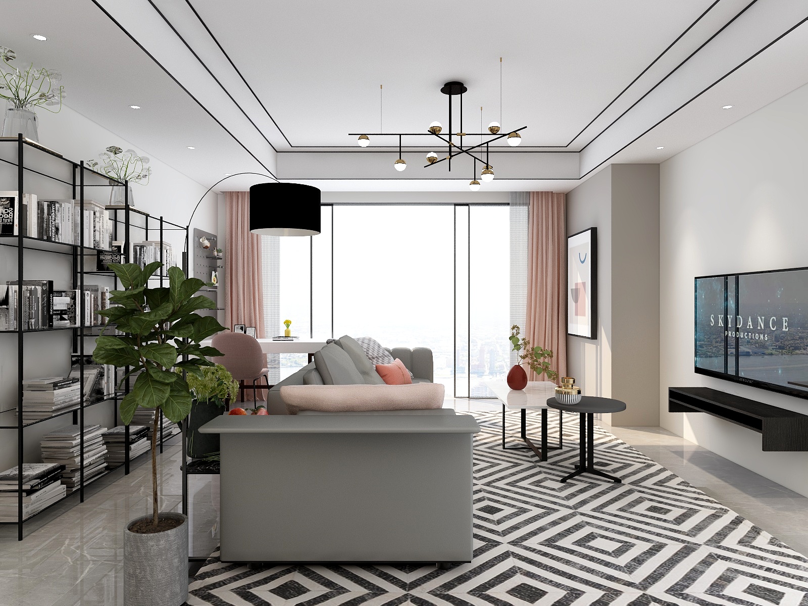 描不准的阿手-客厅-装修设计方案