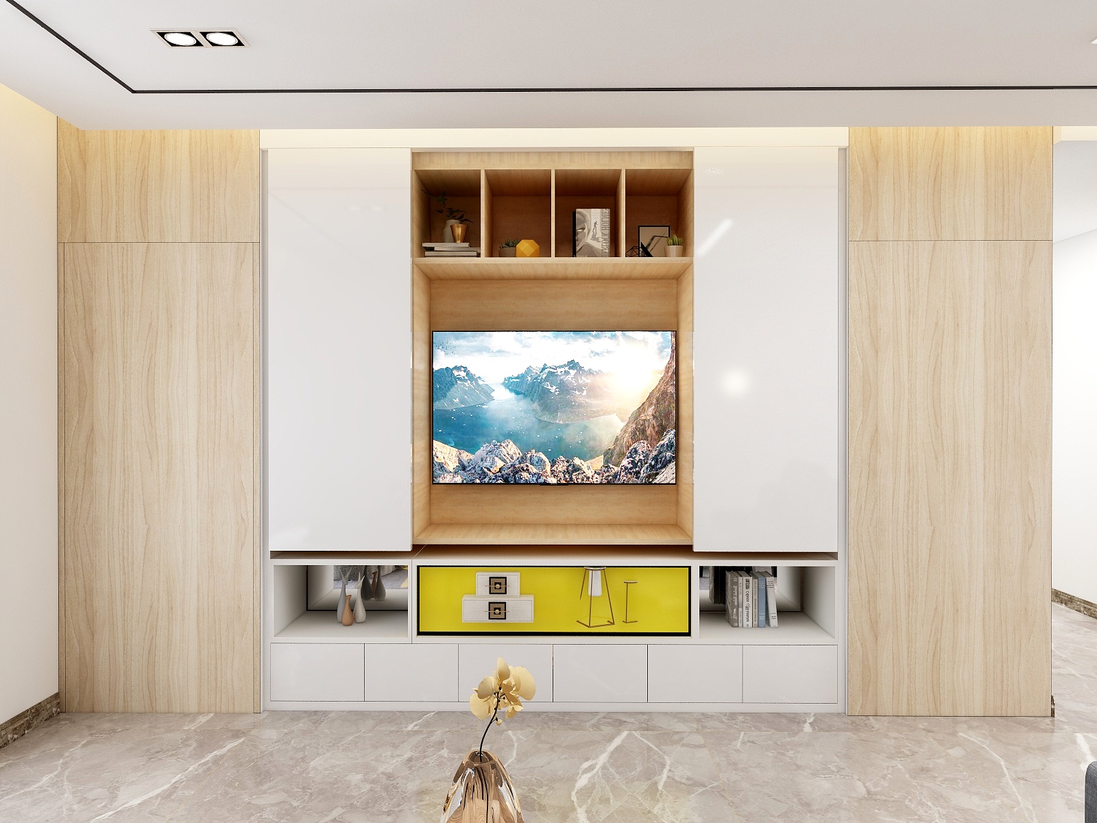 星空间丨袁思路-136平现代日式客餐厅-装修设计方案