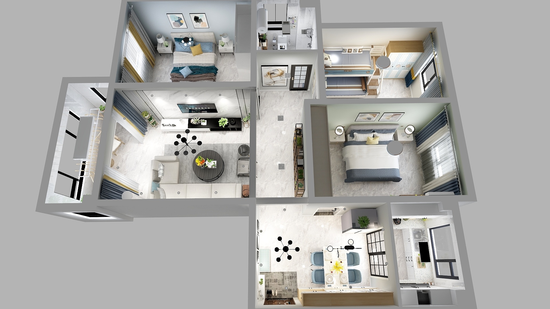 设计师杜忠华-翟姐-沃尔玛129-简约-5.21-装修设计方案