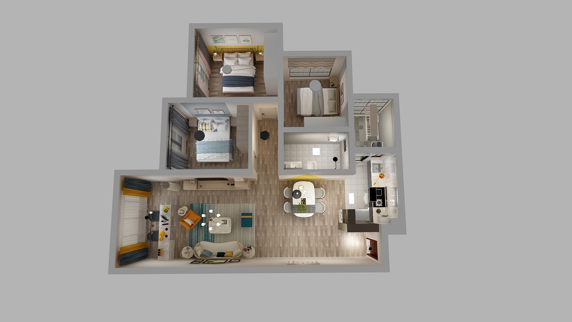 谢工的设计工作室-欢乐颂21-1-605孟老师-装修设计方案