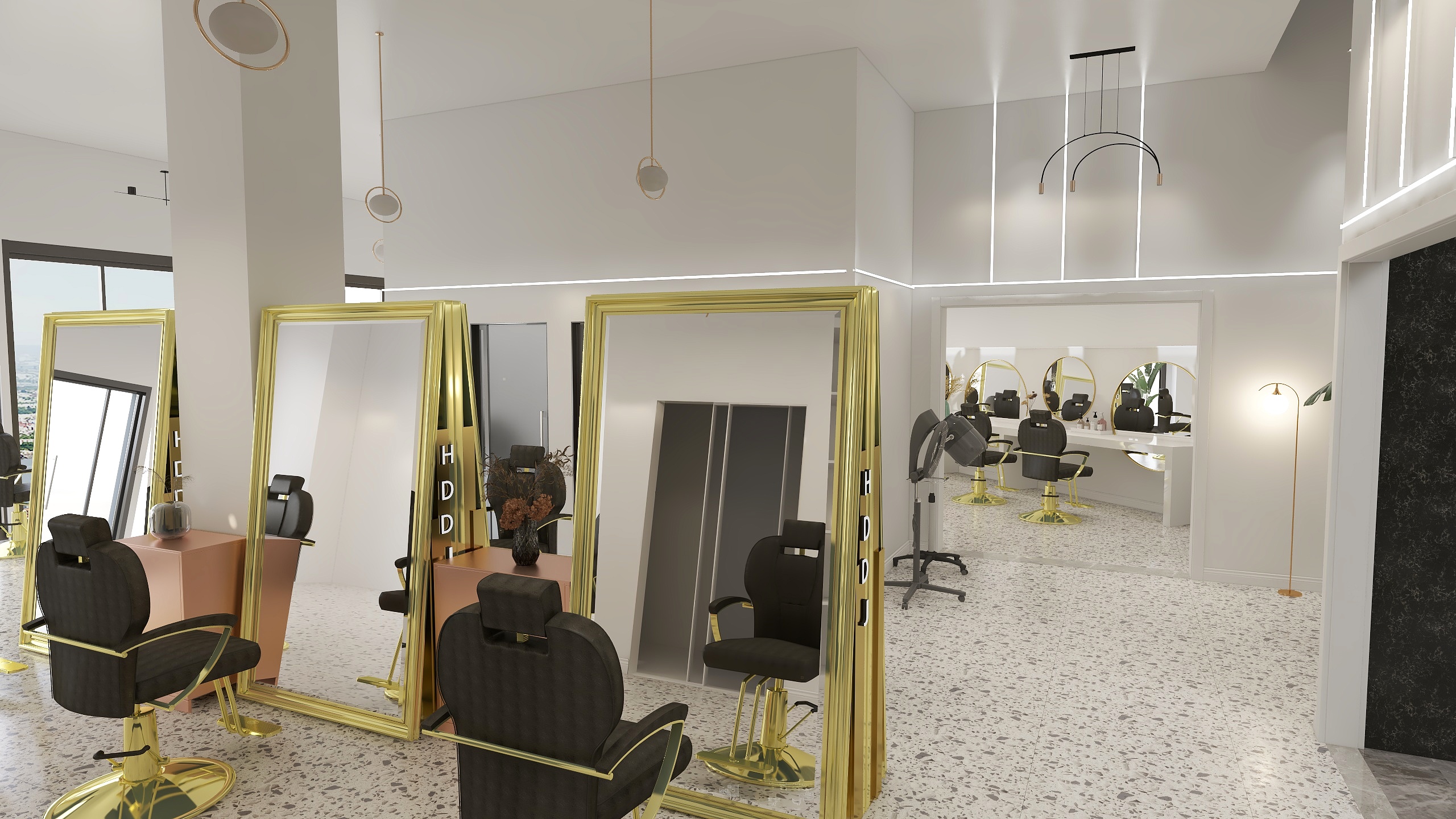 时间与存在-阜阳美发店-模型-副本-装修设计方案