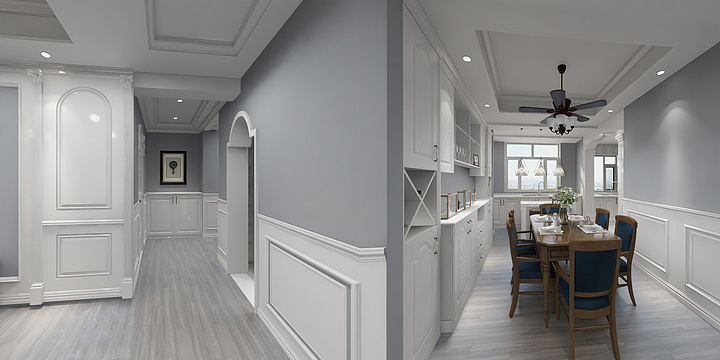 丁jTsf-北辰港湾124效果图-装修设计方案