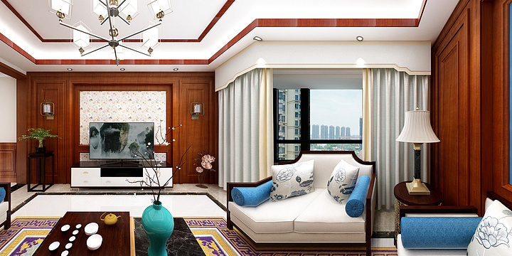 钮祜禄-中式-装修设计方案