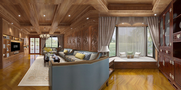 三千方周喜-香格里拉|秋怡|5837美式-装修设计方案