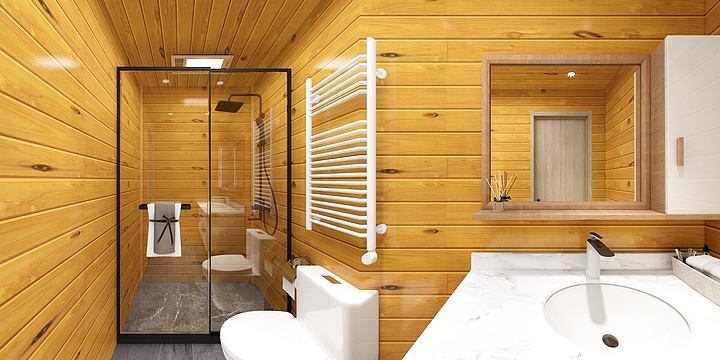 伊春爱尚ugdc-国林小木屋别墅带外景-装修设计方案