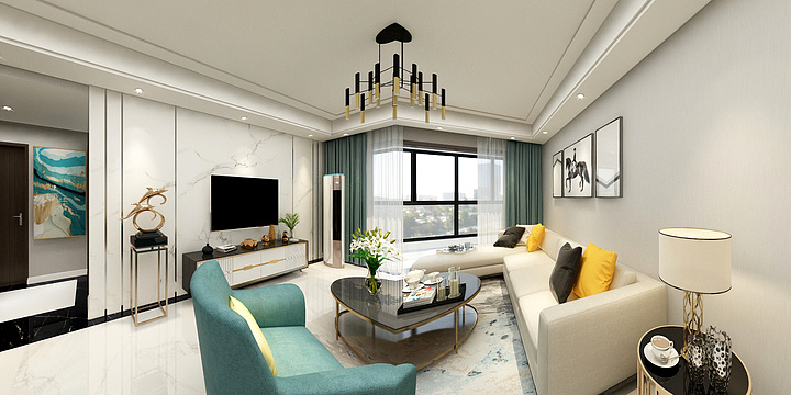 luowen效果图表现-碧桂园110雅居-装修设计方案
