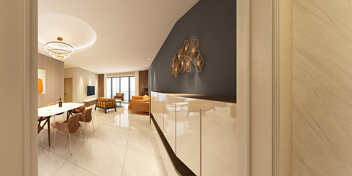 居住空间设计-陈工-时尚简约-装修设计方案