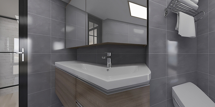 戴梓锋-越秀64方工业风-装修设计方案