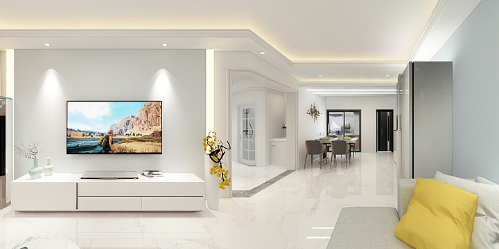 设计零-鹿江风华95户型效果-装修设计方案