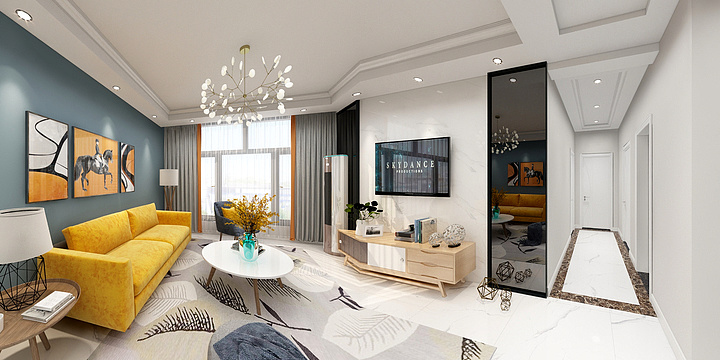 付嘉罗-万锦城现代简约风格-装修设计方案