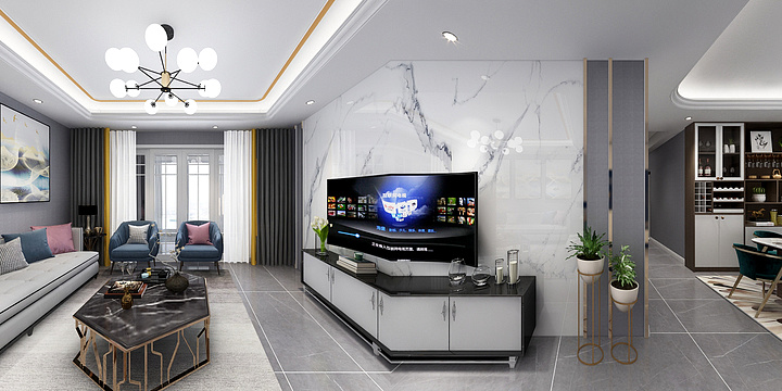 恒心旻眜-马赛庄园罗姐雅平面布置-装修设计方案