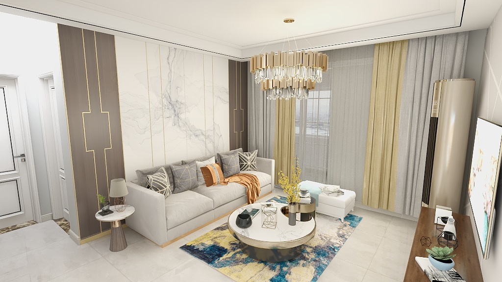 青岛全屋定制-市南区 莘县路小区1-1-100-副本-装修设计方案