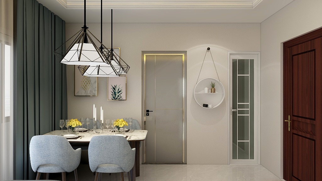 亦轩出品-瑞和园89.50㎡B户型3室2厅1卫-装修设计方案