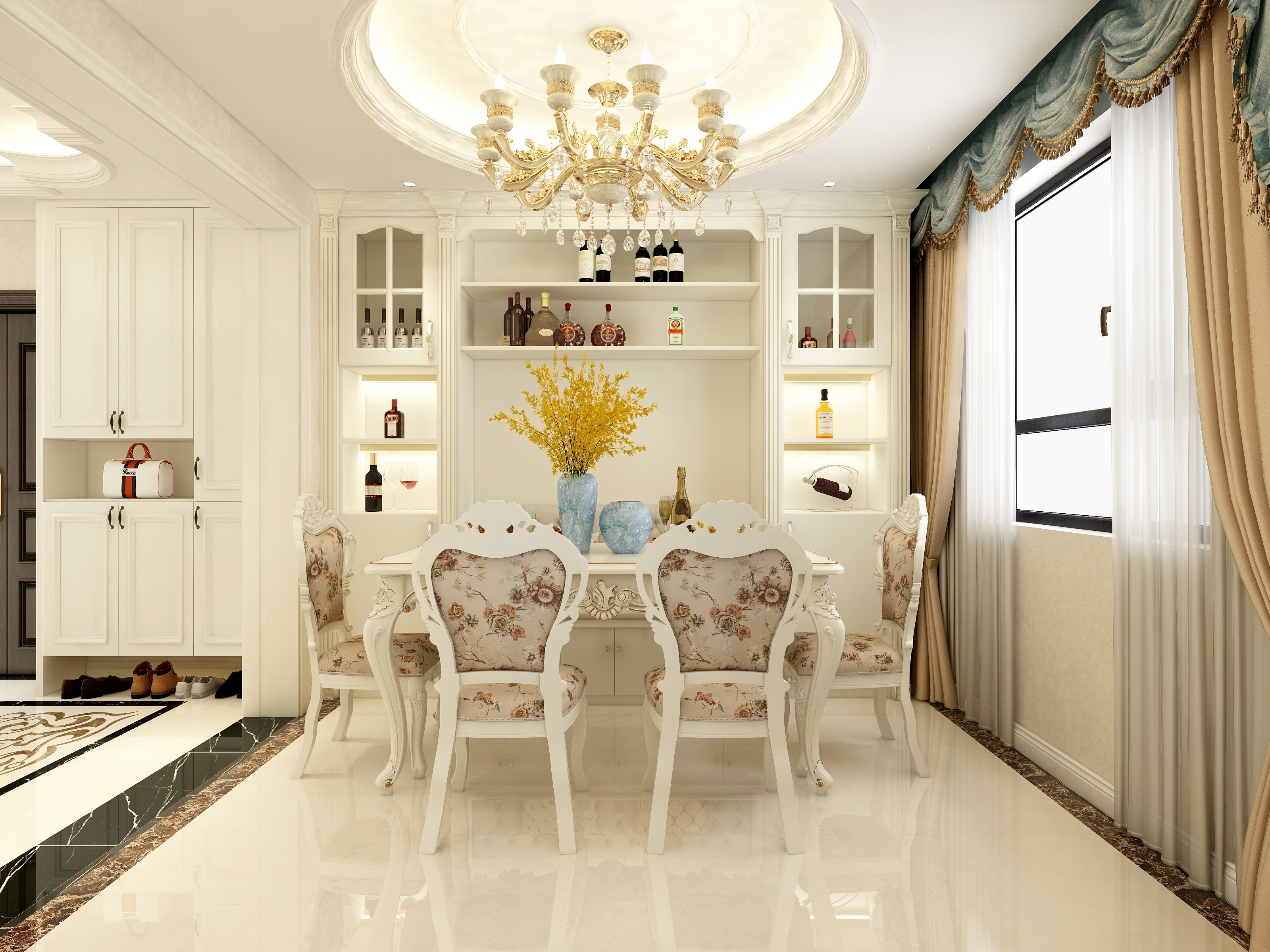 室内设计AZ-161方欧式两居装修效果图