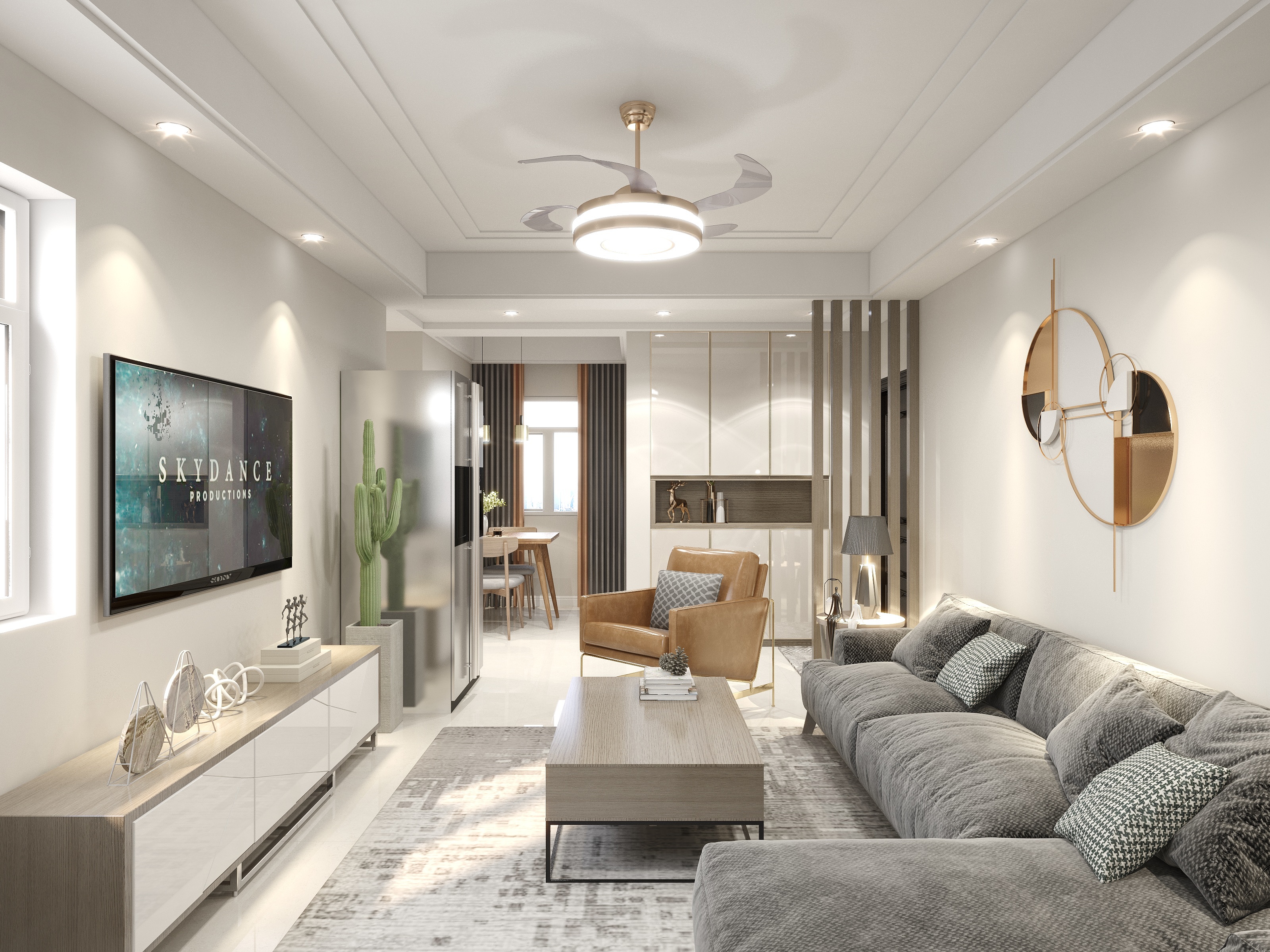 梁秋玲-80平小居室现代-装修设计方案