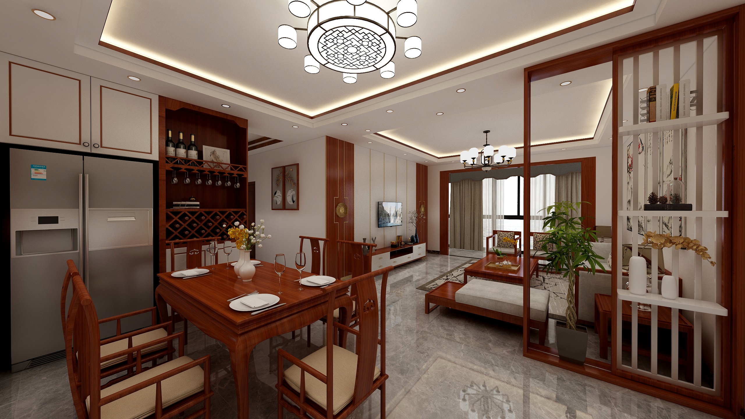 MY-效果图-阳光小区1-1006户型三-装修设计方案