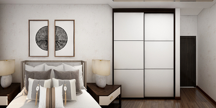 Des陈-林水佳苑116.96新中式风格-装修设计方案