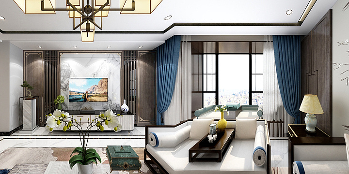 筑檐-新中式-装修设计方案