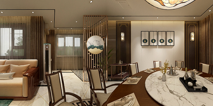 海南至尚建筑工程有限公司-三沙野生鱼（VIP豪华接待宴厅）-装修设计方案