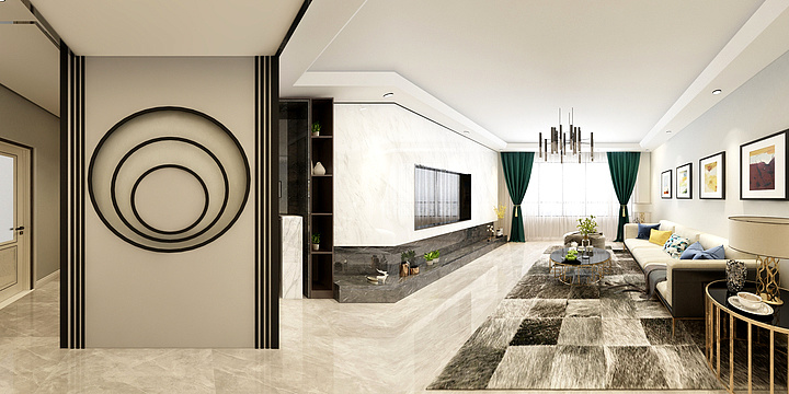 新疆伊犁USGe-状元府-酒柜版-装修设计方案